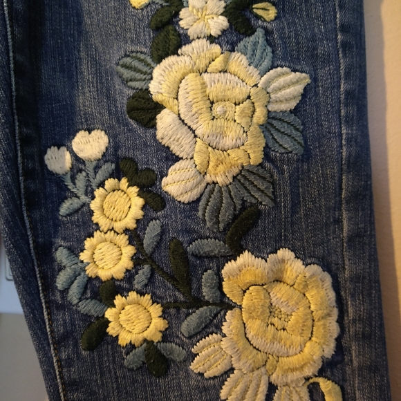 Embroidered Jeans. The Limited. - Picture 4 of 10